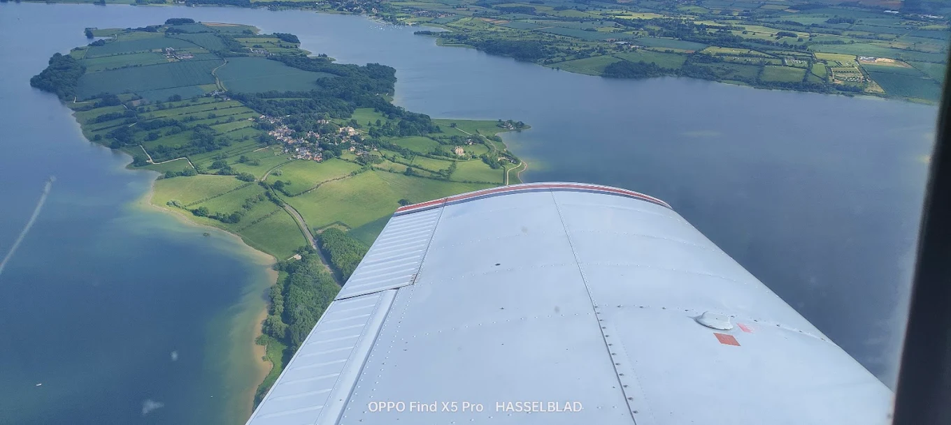 Family enjoying a trial flight lesson at Sibson Aerodrome